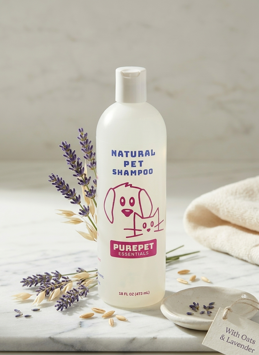 PurePetEssentials Natural Dog & Cat Shampoo 16oz